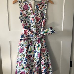 Mischa belted multi color dress